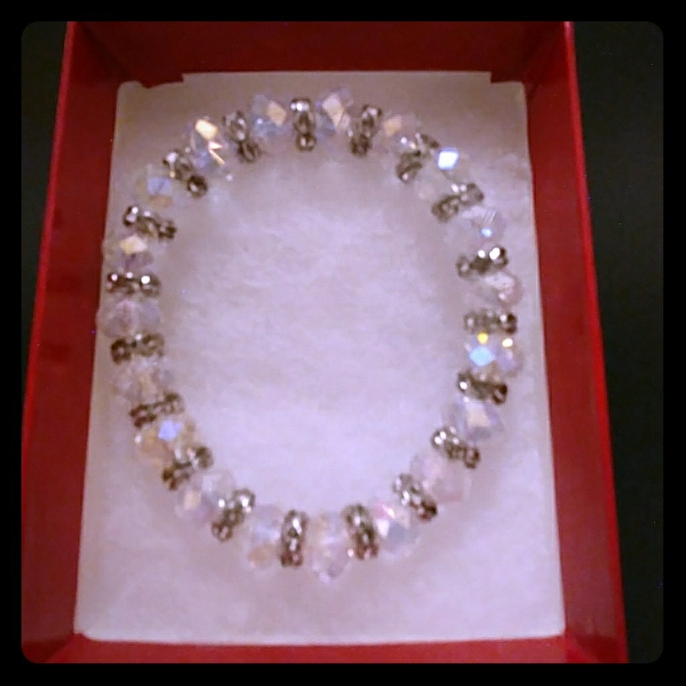 🔥CLEARANCE! Crystal Clear Metallic Bracelet